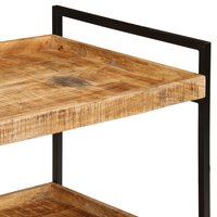 Keukentrolley 80x55x70 cm massief ruw mangohout 6