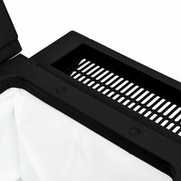 Serveerwagen 3-in-1 polypropeen zwart 6