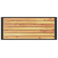 Bartrolley 3-laags poly rattan en massief acaciahout zwart 8