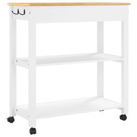 Keukentrolley MONZA 84x40x90 cm massief grenenhout 7