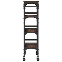 Keukentrolley 53x20x76 cm bewerkt hout bruin eikenkleurig 8