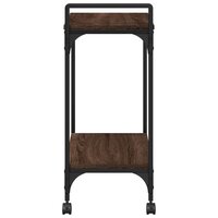 Keukentrolley 60,5x31x72,5 cm bewerkt hout bruin eikenkleurig 8
