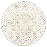 Bistrotafel vintage stijl rond 40x70 cm metaal wit 2