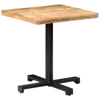 Bistrotafel vierkant 70x70x75 cm ruw mangohout 10