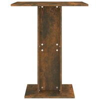 Bistrotafel 60x60x75 cm bewerkt hout gerookt eikenkleurig 4