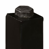 Barset massief gerecycled hout, echt leer en canvas 3-delig 6