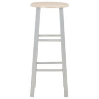 3-delige Barset hout en staal 7