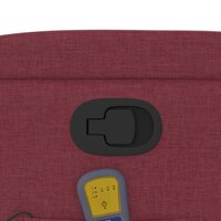 Massagestoel verstelbaar stof wijnrood 10