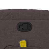 Massagestoel verstelbaar stof donkerbruin 10