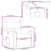 Massagestoel verstelbaar stof donkergrijs 12