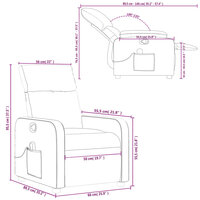 Massagestoel verstelbaar stof zwart 12
