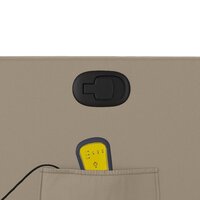 Massagestoel verstelbaar kunstleer cappuccinokleurig 10