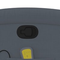 Sta-op-massagestoel verstelbaar fluweel donkergrijs 12