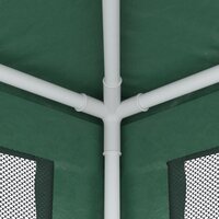 Partytent met 4 mesh zijwanden 3x3 m HDPE groen 6