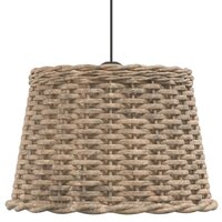 Plafondlampenkap &Oslash;40x26 cm wicker bruin 4
