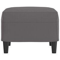 Voetenbank 60x50x41 cm kunstleer grijs 4