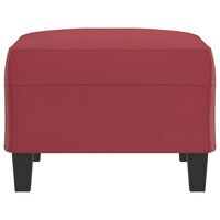 Voetenbank 70x55x41 cm kunstleer wijnrood 4