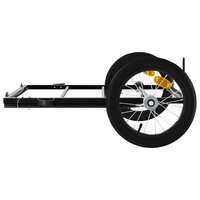 Fietstrailer 126x63x34 cm ijzer zwart 6