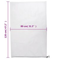 Plantenhoezen met trekkoord 8 st 70 g/m&sup2; 0,8x1,2 m 9