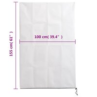 Plantenhoezen met ritssluiting 10 st 70 g/m&sup2; 1x1,55 m 10