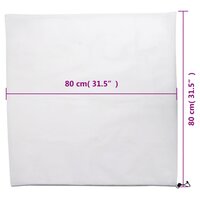 Vlieshoezen voor planten met trekkoord 4 st 70 g/m&sup2; 0,8x0,8 m 9