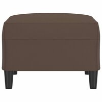 Voetenbank 70x55x41 cm kunstleer bruin 4