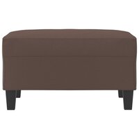 Voetenbank 70x55x41 cm kunstleer bruin 3