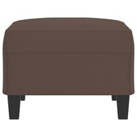 Voetenbank 70x55x41 cm kunstleer bruin 4