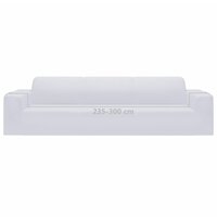 Vierzitsbankhoes stretch polyester jersey wit 7