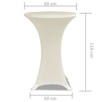 Statafelhoes Stretch &Oslash;60cm Cr&egrave;me (2 stuks) 5