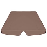 Vervangingsluifel voor schommelbank 188/168x145/110 cm bruin 4