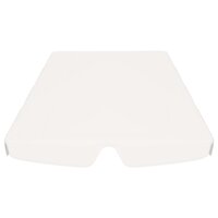 Vervangingsluifel voor schommelbank 150/130x105/70 cm wit 4