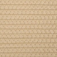Opbergmand &Oslash; 51x33 cm katoen beige en wit 7