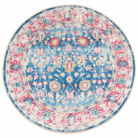 Vloerkleed wasbaar anti-slip &Oslash; 120 cm meerkleurig 2