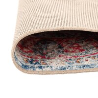 Vloerkleed wasbaar anti-slip &Oslash; 120 cm meerkleurig 3