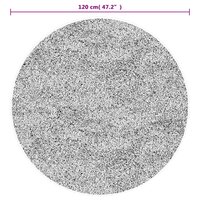 Vloerkleed wasbaar anti-slip &Oslash; 120 cm meerkleurig 6