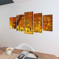 Wandprintset esdoorn 100x50 cm canvas 2