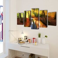 Wandprintset bos 200 x 100 cm 2