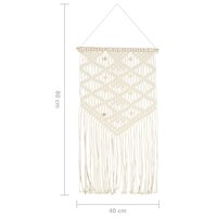 Wandhanger macram&eacute; 40x80 cm katoen 6
