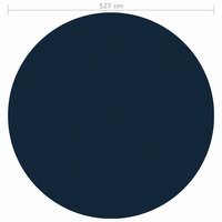 Zwembadfolie solar drijvend 527 cm PE zwart en blauw 5