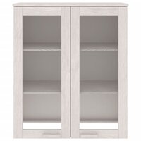 Opzetkast HAMAR 85x35x100 cm massief grenenhout wit 3