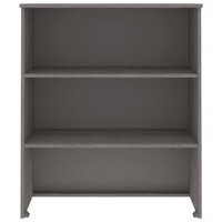 Opzetkast HAMAR 85x35x100 cm massief grenenhout lichtgrijs 3