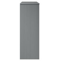 Opzetkast MOLDE 90x35x100 cm massief grenenhout grijs 6