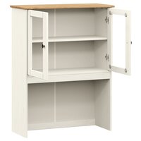 Opzetkast VIGO 78x30x100 cm massief grenenhout wit 5