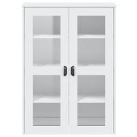 Opzetkast VIKEN bewerkt hout wit 6