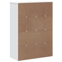 Opzetkast VIKEN bewerkt hout wit 8