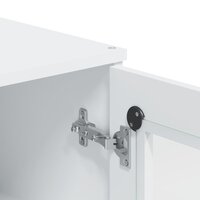 Opzetkast VIKEN bewerkt hout wit 9