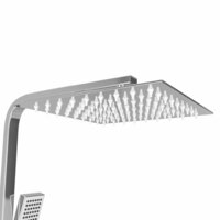 Douchekoppenset dubbel met thermostaat roestvrij staal 8