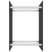 Haardhoutrek 40x35x60 cm glas zwart 3