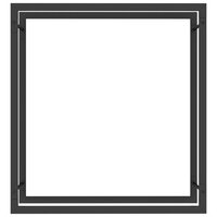 Haardhoutrek 80x28x86 cm staal matzwart 3